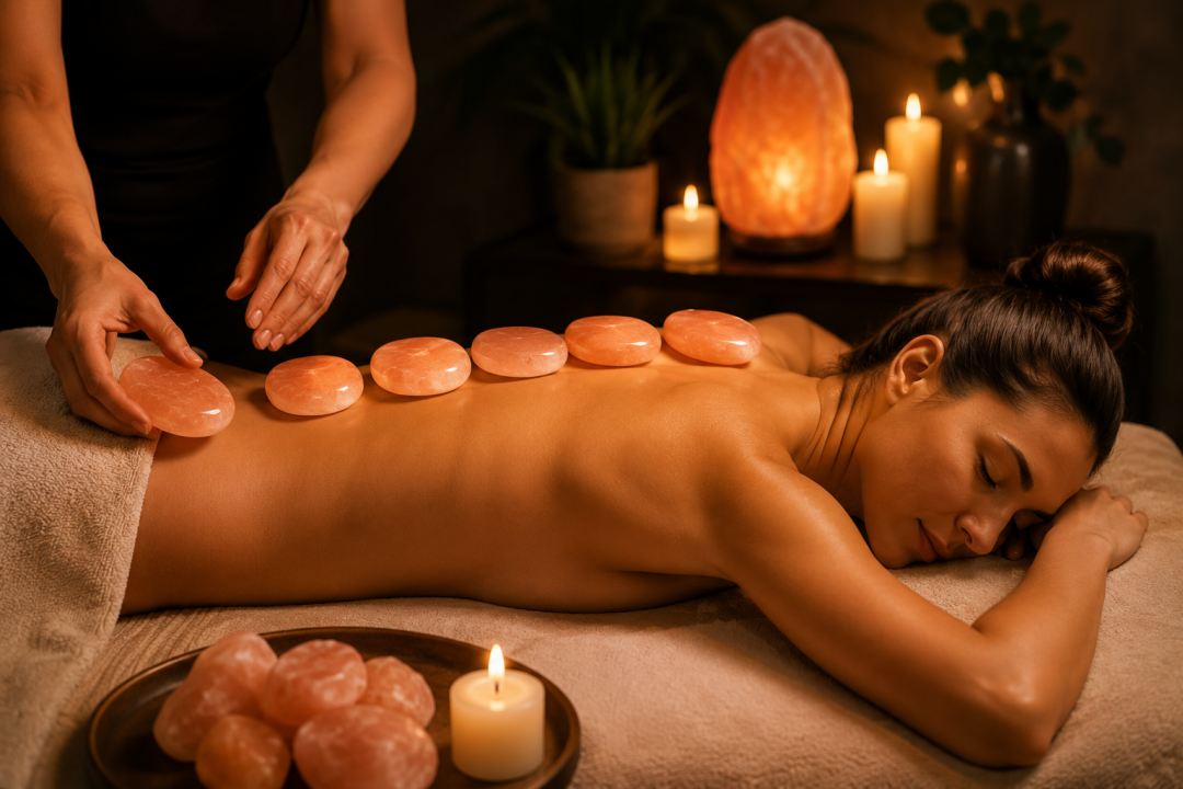 Discover the Restorative Benefits of a Himalayan Salt Stone Massage